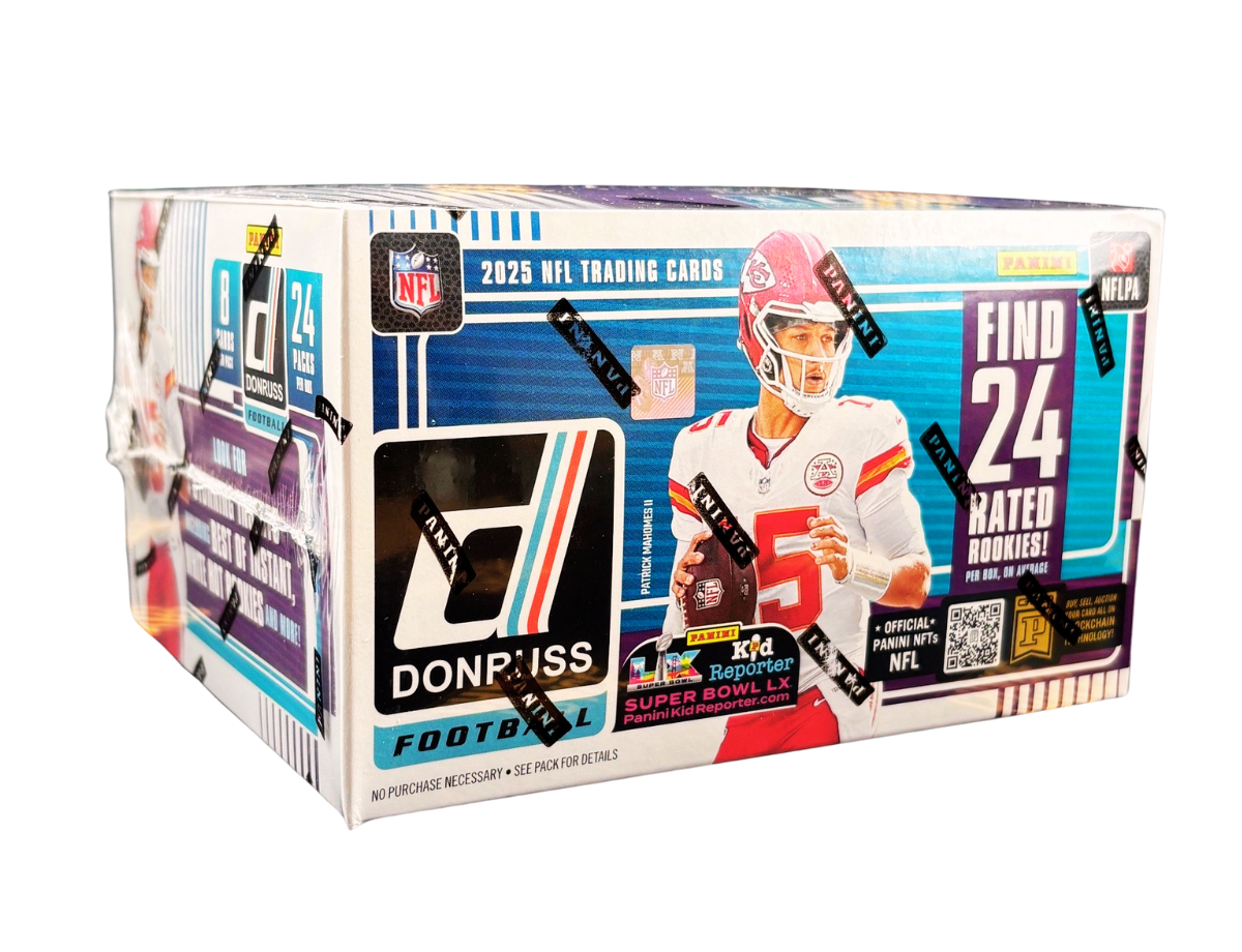 2025 Panini Donruss Football Retail Box - 24 Packs Per Box, 8 Cards Per Pack. Possible Downtowns