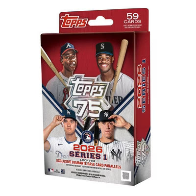2026 Topps Series 1 Baseball Hanger Box - 59 Cards Total TD