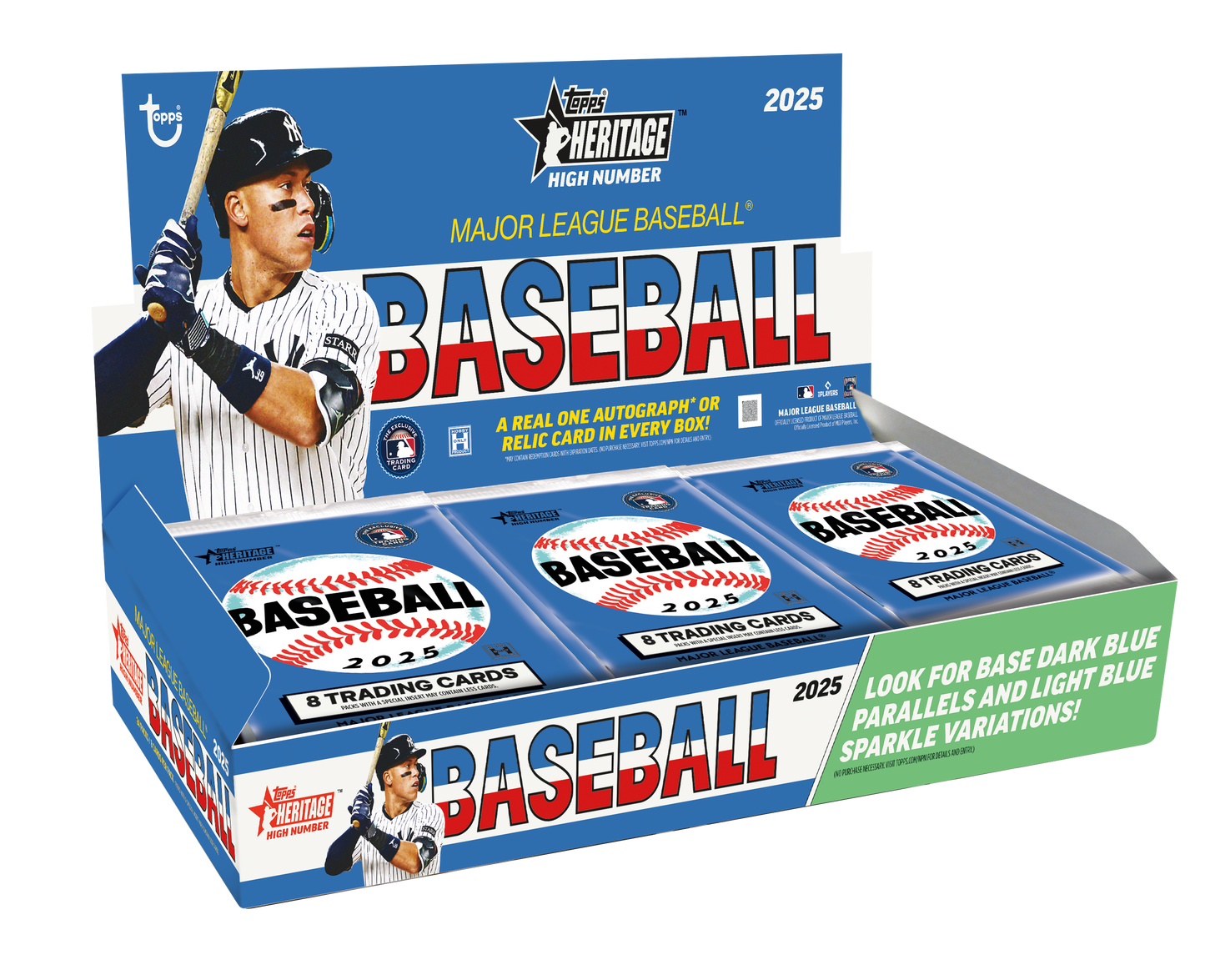 2025 Topps Heritage High Number Hobby Pack - Single Pack, 8 Cards Per Pack TD