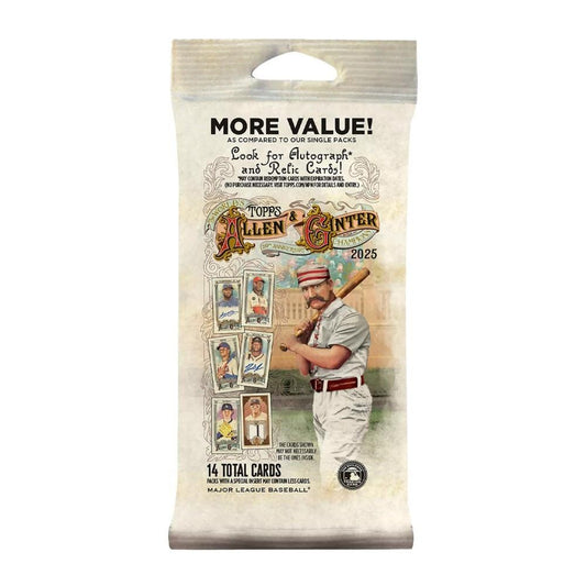 2025 Topps Allen & Ginter Baseball Fat Pack- 14 Cards Per Pack TD