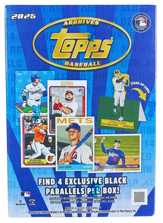 2025 Topps Archives Baseball Blaster Box- 7 Packs per Box, 8 Cards Per Pack TD