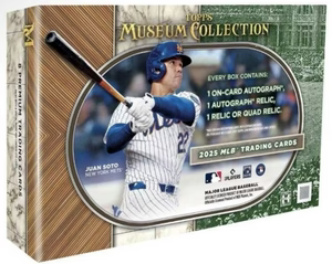 2025 Topps Museum Collection Baseball Hobby Box - 8 Cards per Box, 1 On Card Auto, 1 Auto Relic & 1 Relic TD