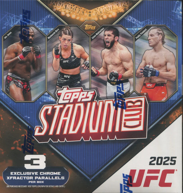2025 Topps UFC Stadium Club Mega Box - 6 Packs Per Box, 10 Cards Per Pack TD
