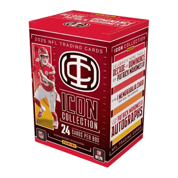 2025 Panini Icon Collection Patrick Mahomes Blaster Box - 6 Packs per Box, 4 Cards per Pack
