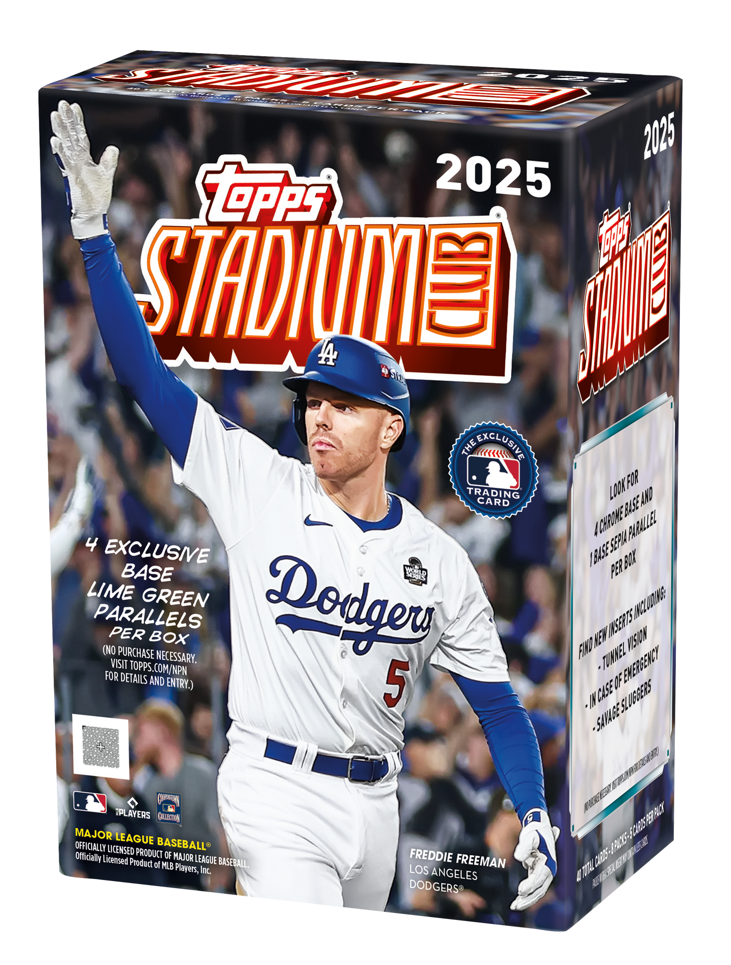 2025 Topps Stadium Club Baseball Blaster Box - 8 Packs per Box, 5 Cards Per Pack, 40 Total Cards TD