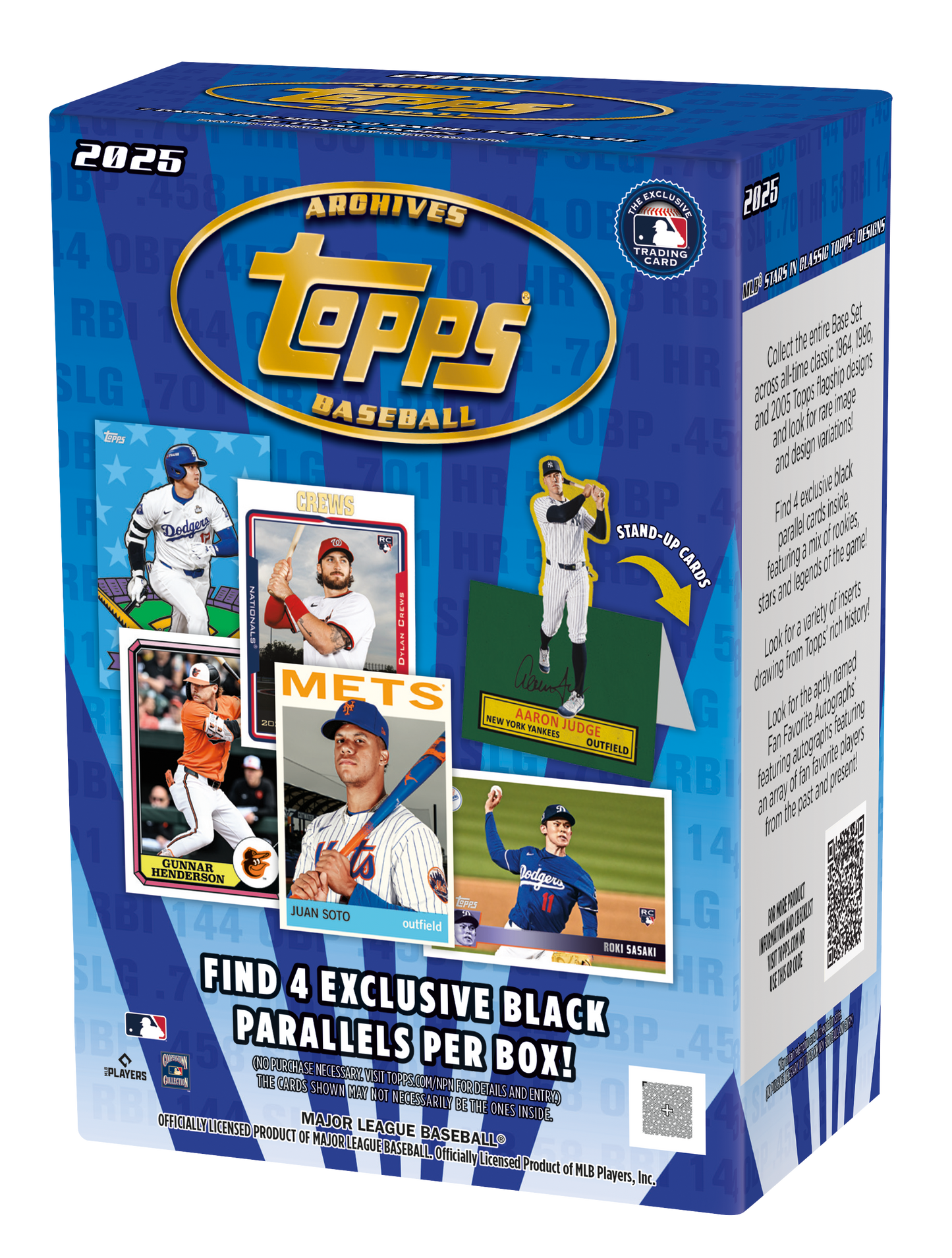 2025 Topps Archives Baseball Blaster Box- 7 Packs per Box, 8 Cards Per Pack TD