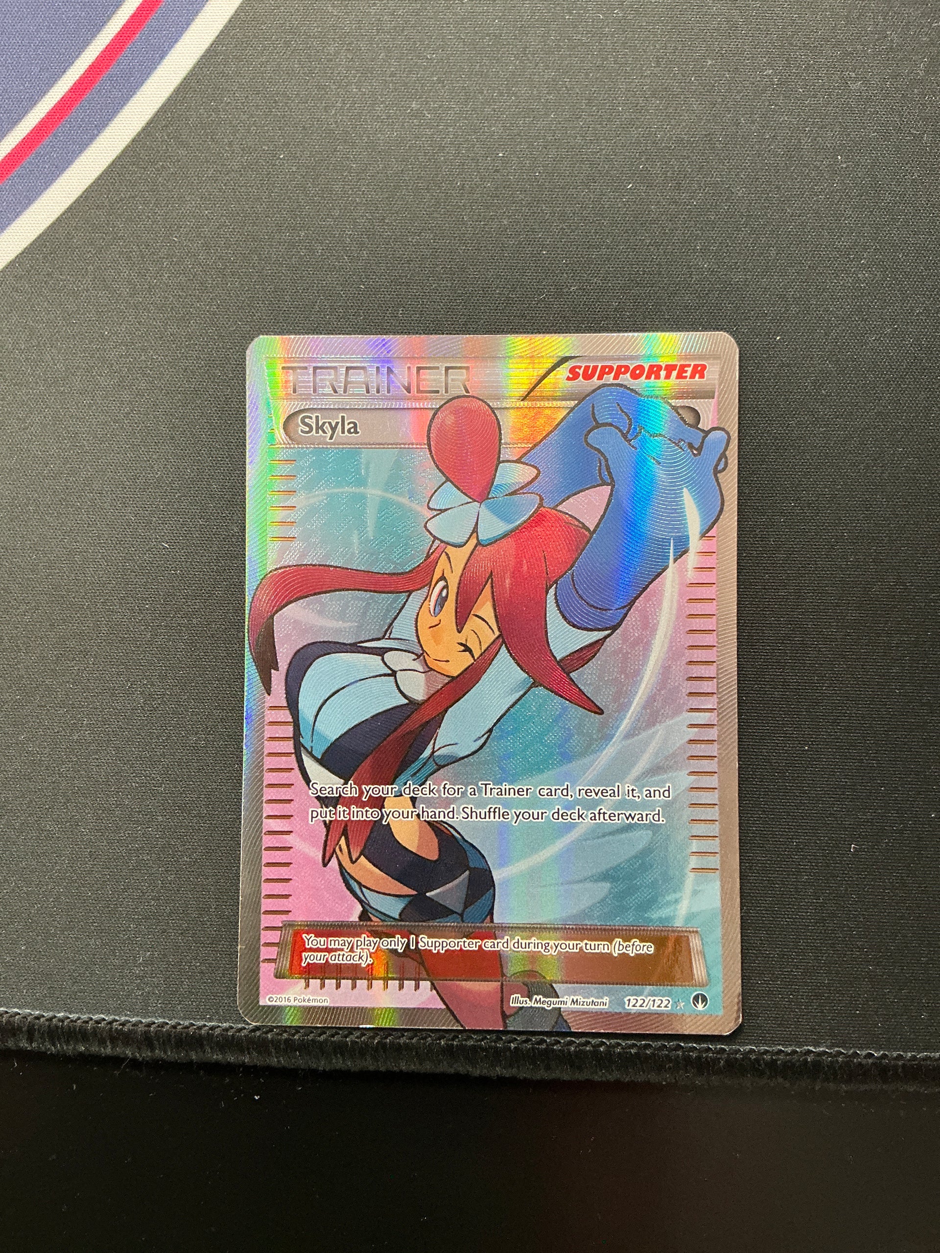 Pokemon Skyla Full Art Trainer 122/122 Moderately played ISO
