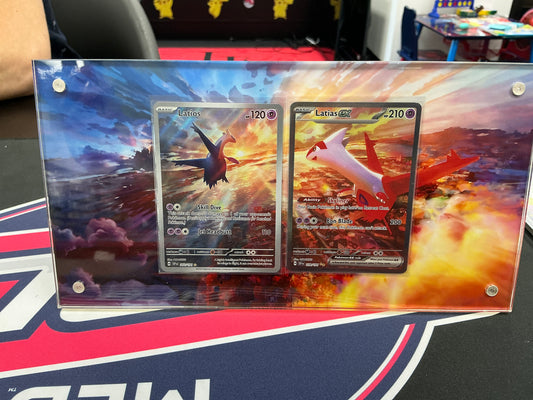 Pokemon Latios and Latias Extended Art w/ acrylic case ISO JD