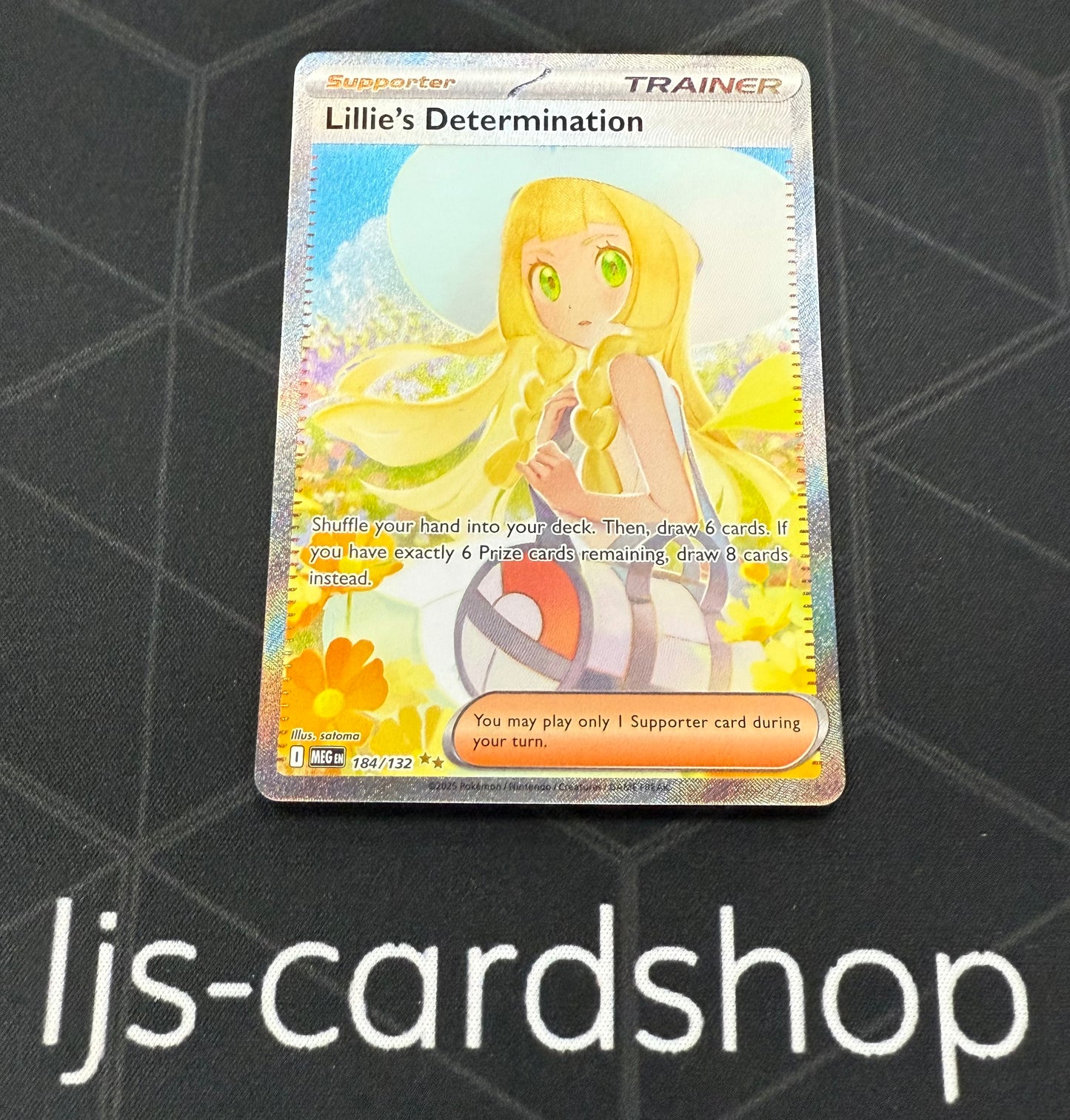 Pokemon Mega Evolution Lillie's Determination SIR 184/132 NM SPM