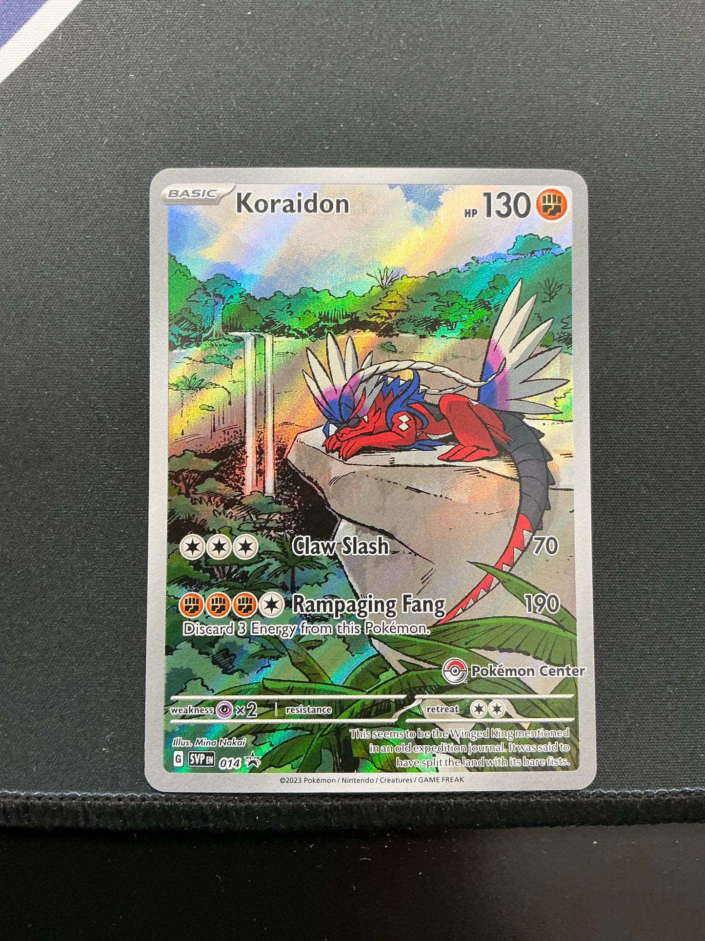 Koraidon (Pokemon Center Stamped) Promo 014 ISO JD