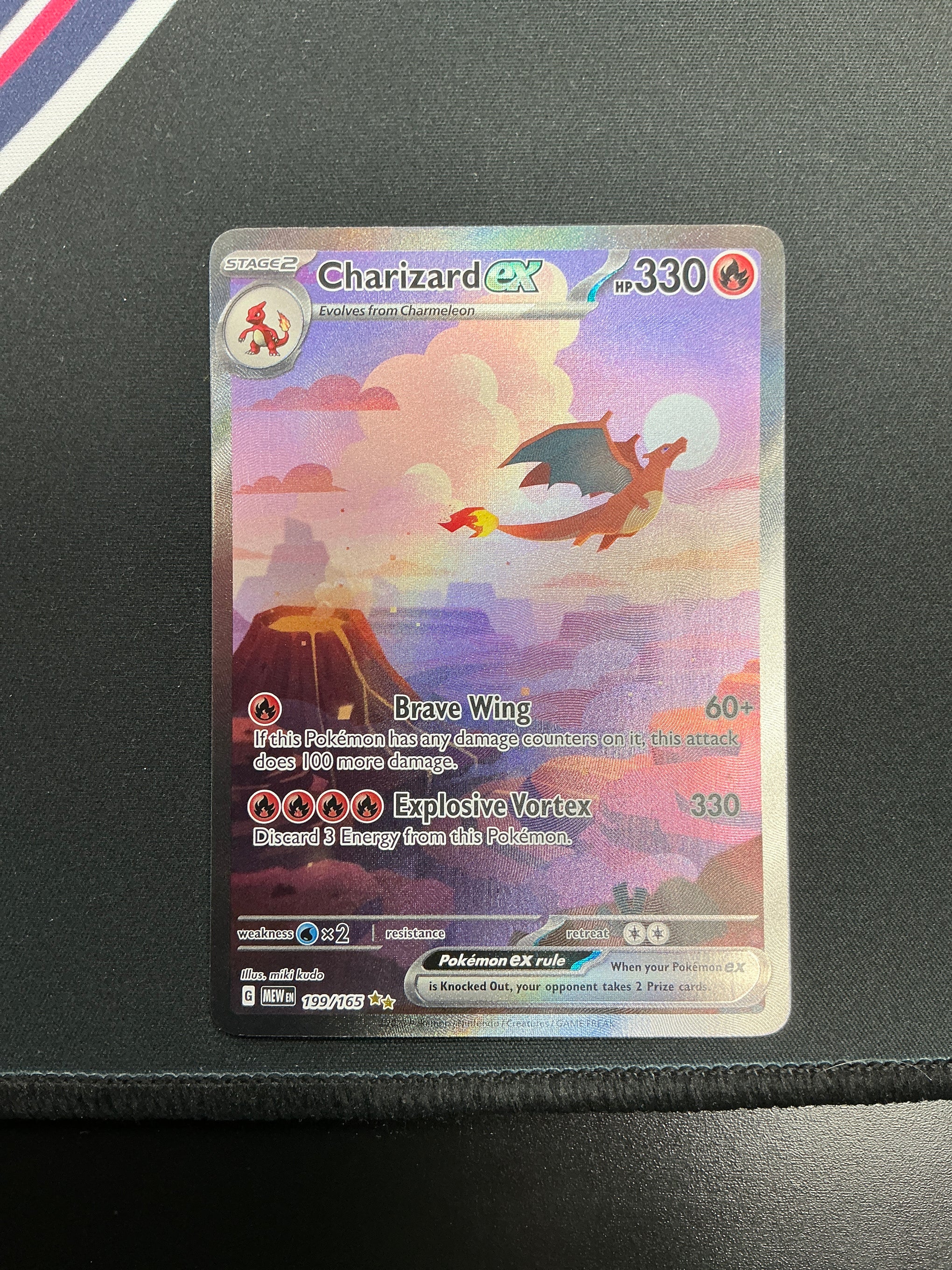 Pokemon Scarlet and Violet 151 Charizard EX SIR LIGHTLY PLAYED 199/165 ISO JD