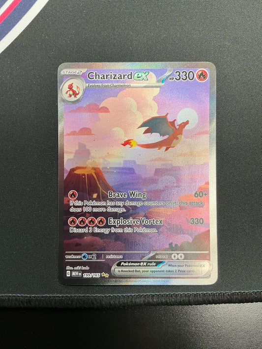 Pokemon Scarlet and Violet 151 Charizard EX SIR LIGHTLY PLAYED 199/165 ISO JD