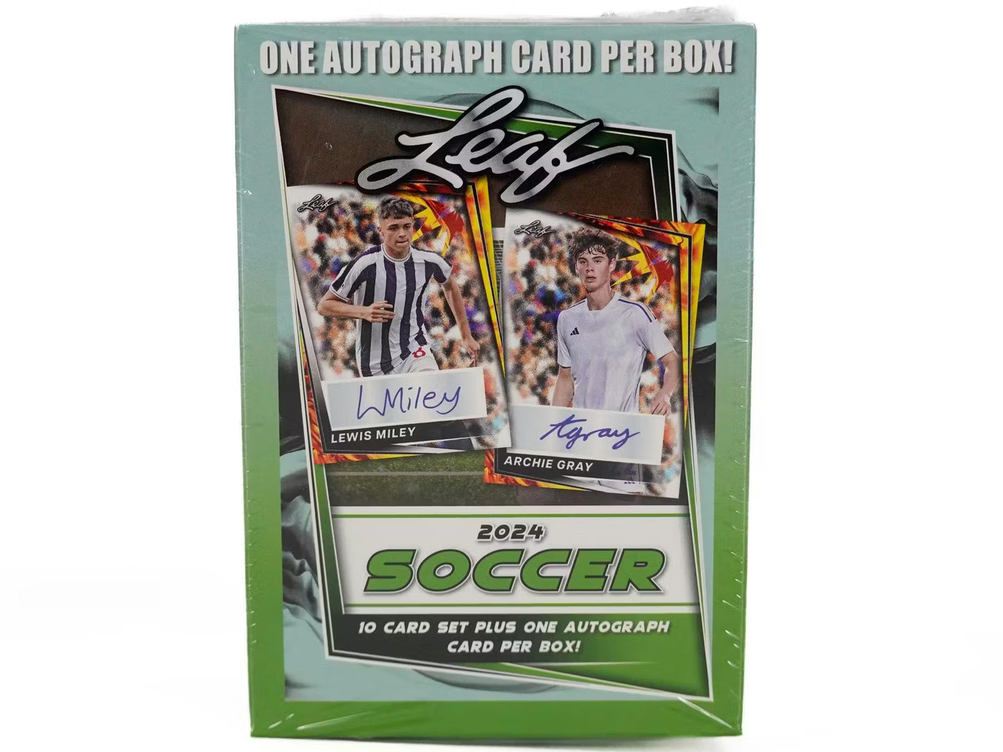 2024 Leaf Soccer Blaster Box - 11 Cards Per Box, 10 Card Set & 1 Guaranteed Auto, Possible Messi & Ronaldo Autos