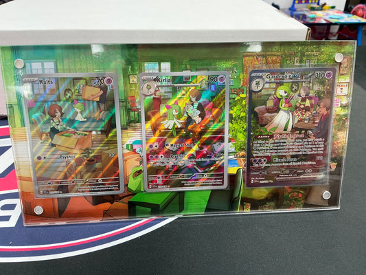 Pokemon Ralts, Kirlia, Gardevoir Ex extended Art w/ Acrylic case ISO JD