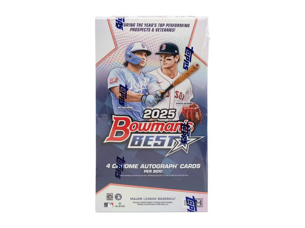 2025 Bowman's Best Baseball Hobby Box - 12 Packs per Box, 5 Cards per Pack, 4 Autos per Box TD