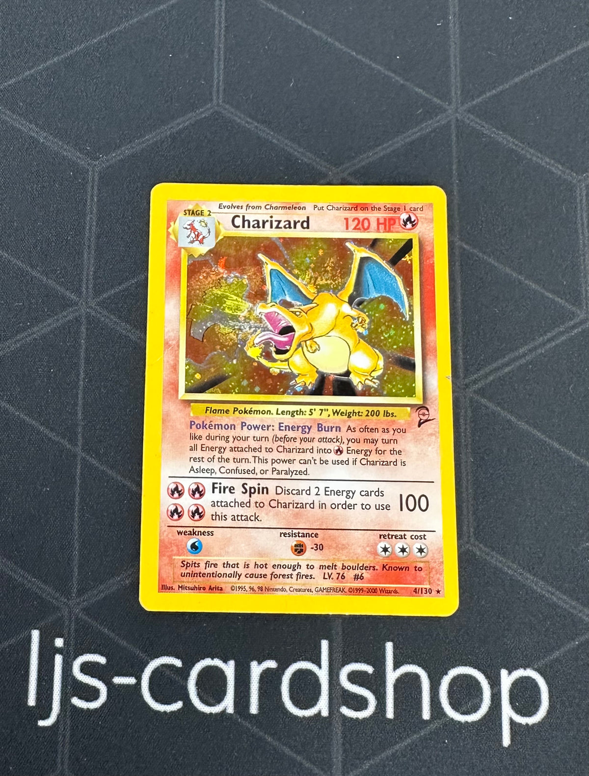 Charizard Ride Base Charizard Base set 2 4/130 DMG JD – LJ's Card Shop