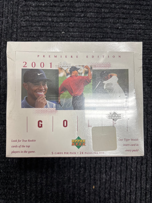 2001 Upper Deck Golf Premiere Edition Factory Sealed Hobby Box ISO