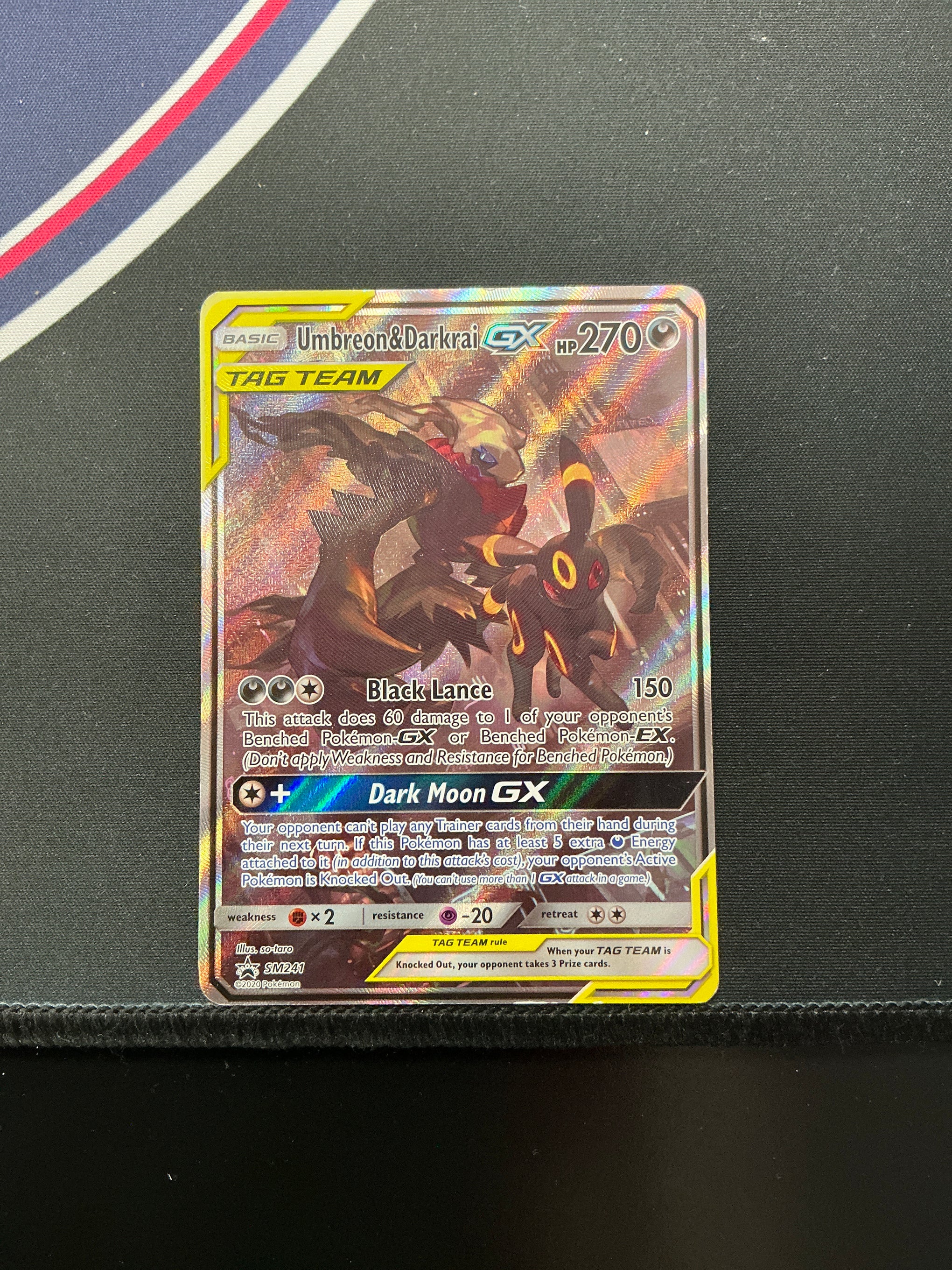 Umbreon & Darkrai GX SM241 promo Moderately Played ISO