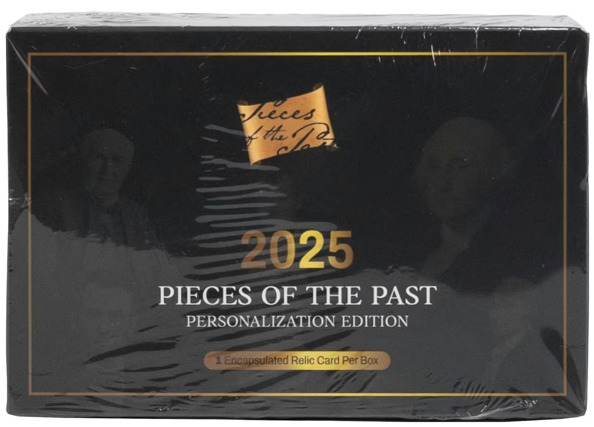2025 Pieces of the Past Personalized Edition Hobby Box - 1 Encased Relic Card per Box