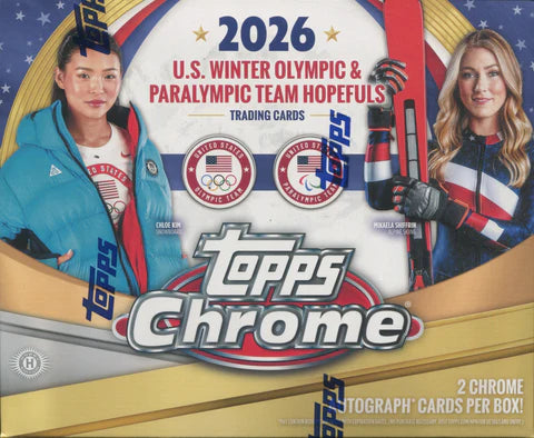2026 Topps U. S. Olympic & Paralympic Team Hopefuls Hobby Box - 12 Packs per Box, 8 Cards per Pack, 2 Autos TD