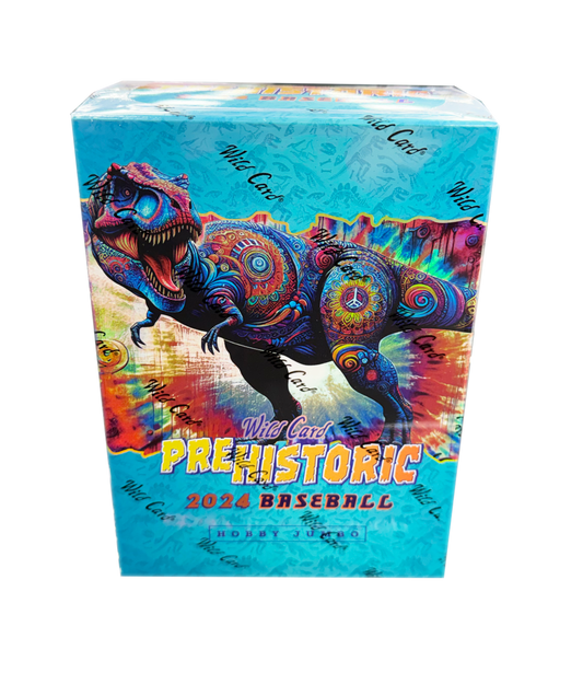 2024 Wild Card Prehistoric Baseball Hobby Jumbo Box - 5 Encased Card #'d /25 or Less, Including 1 Mammoth 4x6 Card GTS