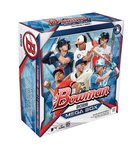 2026 Bowman Baseball Mega Box - 6 Packs per Box, 7 Cards per Box