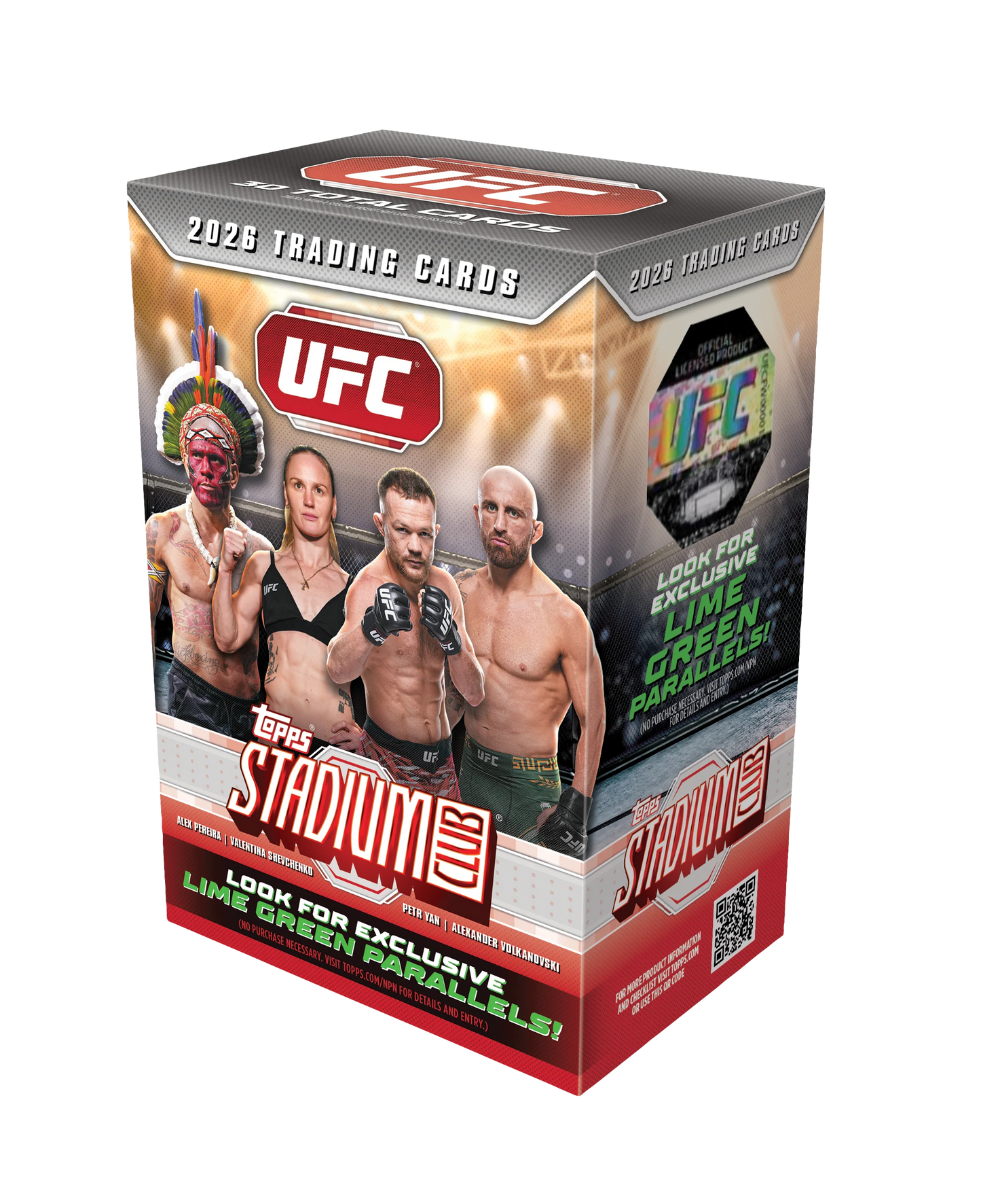 2026 Topps Stadium Club UFC Blaster Box - 6 Packs per Box, 5 Cards per Pack