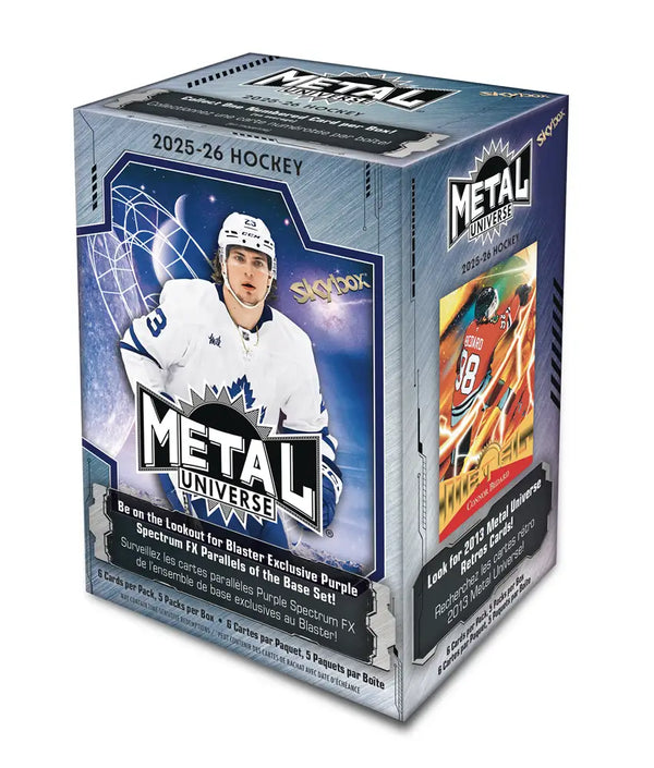 2025-26 Upper Deck Skybox Metal Universe Hockey Blaster Box - 5 Packs per Box, 6 Cards per Pack