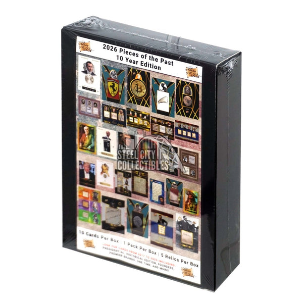 2026 Pieces of the Past 10 Year Edition Hobby Box - 10 Cards Per Box, NO SKU - GTS